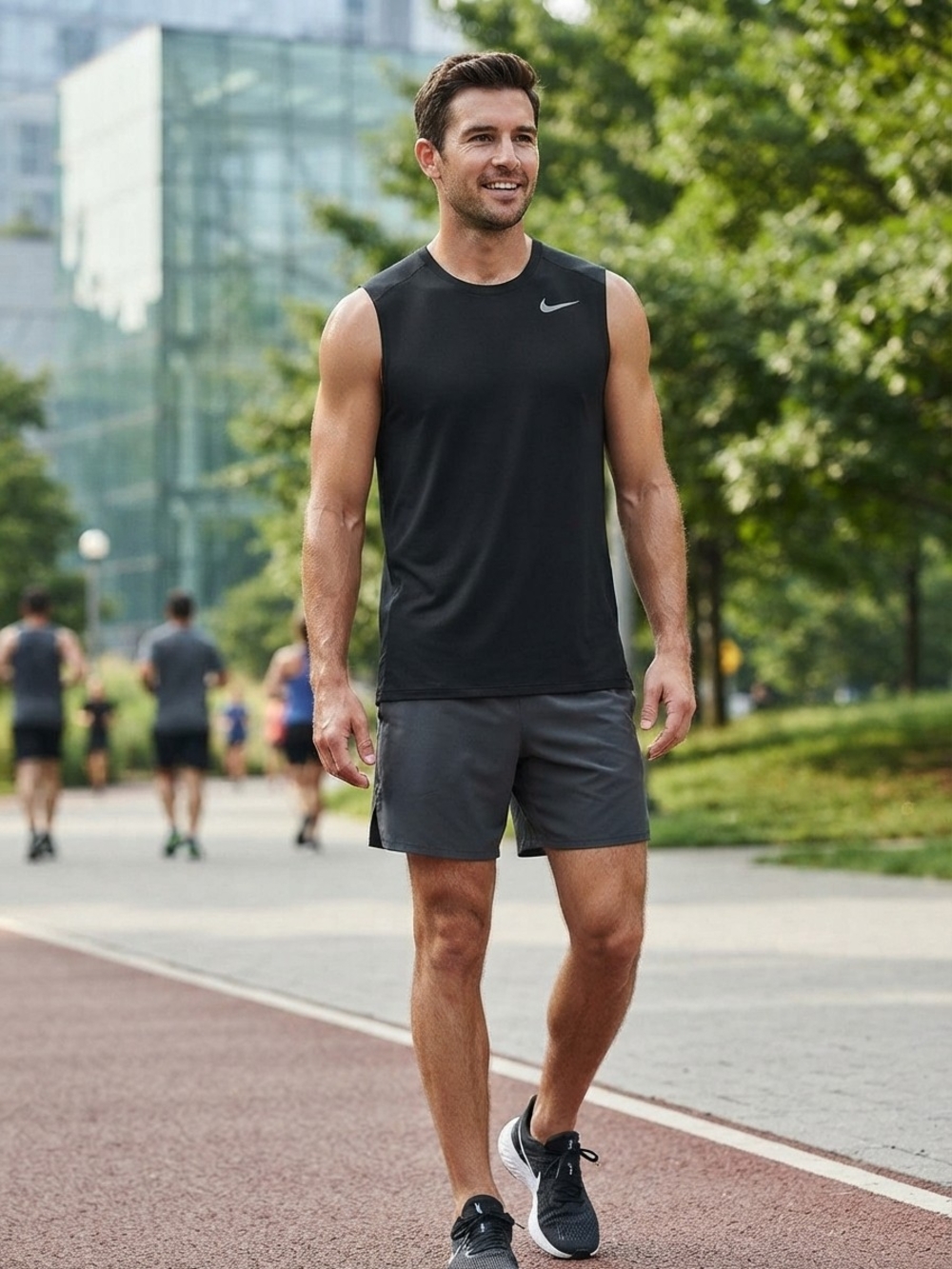 Nike Men's Black Sleeveless Training Shirt